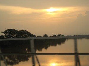 Daya River by the sunset